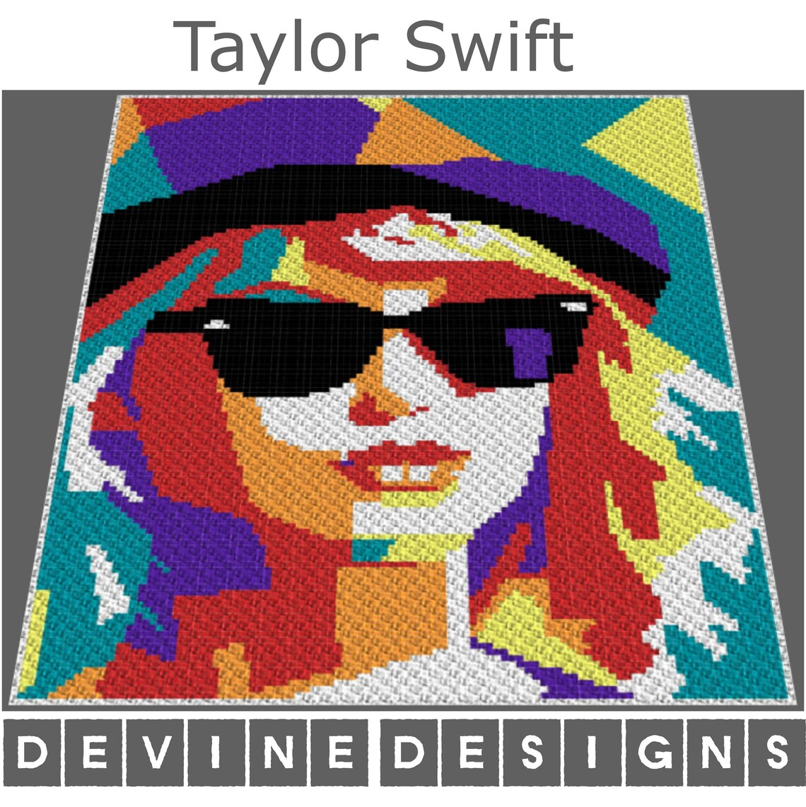Mini C2C Taylor Swift Crochet Pattern Celebrity Afghan Etsy