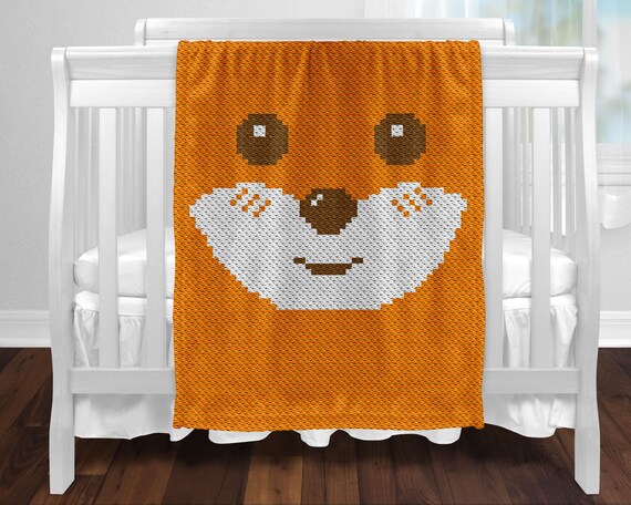 C2C Baby Crochet Blanket Pattern / Corner to Corner / C2C Fox / C2C Graphs / c2c Written Instructions / c2c crochet patterns / C2C Blanket