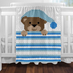 Couverture au crochet C2C Baby Bear / Coin à coin / C2C Graphgan / Couverture pour bébé C2C / Graphiques C2C / Modèles C2C / C2C Afghan / Graphiques C2C