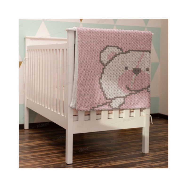 C2C Teddy Bear Baby Blanket Crochet Pattern Corner to Corner Etsy