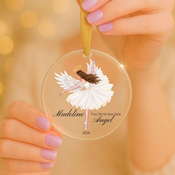 Nutcracker Angel Ornament, Dew Drop, Sugar Plum Fairy Ornament, Nutcracker, Ballet Dancer Christmas Eve Box, Stocking Filler