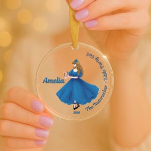 Party Girl Nutcracker Ornament, Dew Drop, Sugar Plum Fairy Ornament, Nutcracker Ornament, Ballet Dancer Christmas Eve Box, Stocking Filler