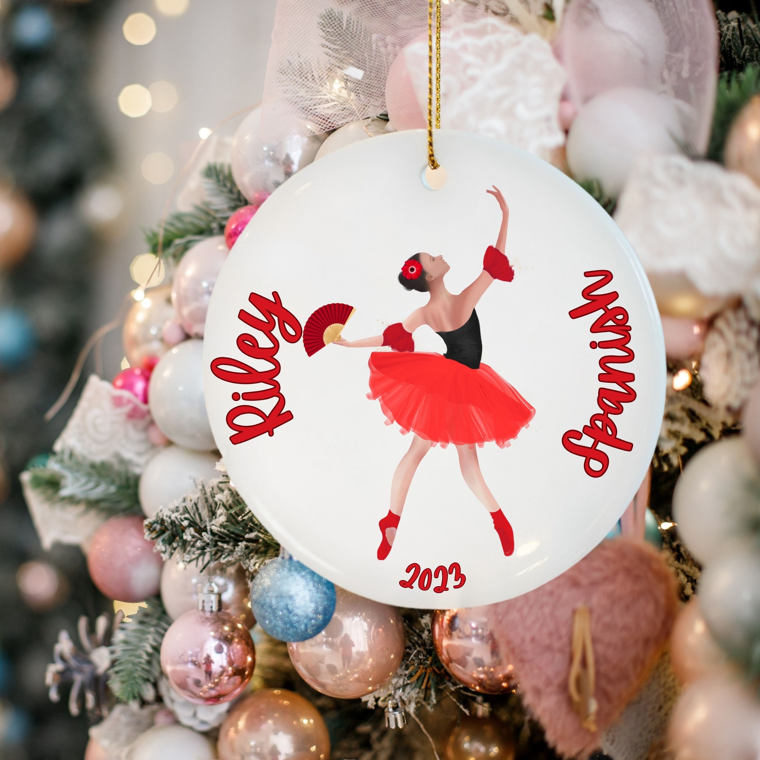 Spanish Dancer Ornament, Dew Drop, Sugar Plum Fairy Ornament