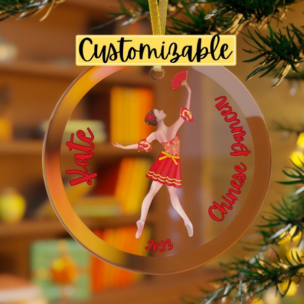 Chinese Tea Ornament, Chinese Dancer Gift, Nutcracker Ornament, Ballet Dancer, Christmas Eve Box, Stocking Filler, Lead Chinese, Licorice