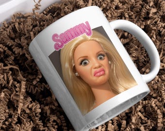 Disgusted Doll Face Funny Mug For Best Friend Birthday Gift For Mom Disgusting Doll Face Coffee Mug Present For Sister Bday Gift For Friends