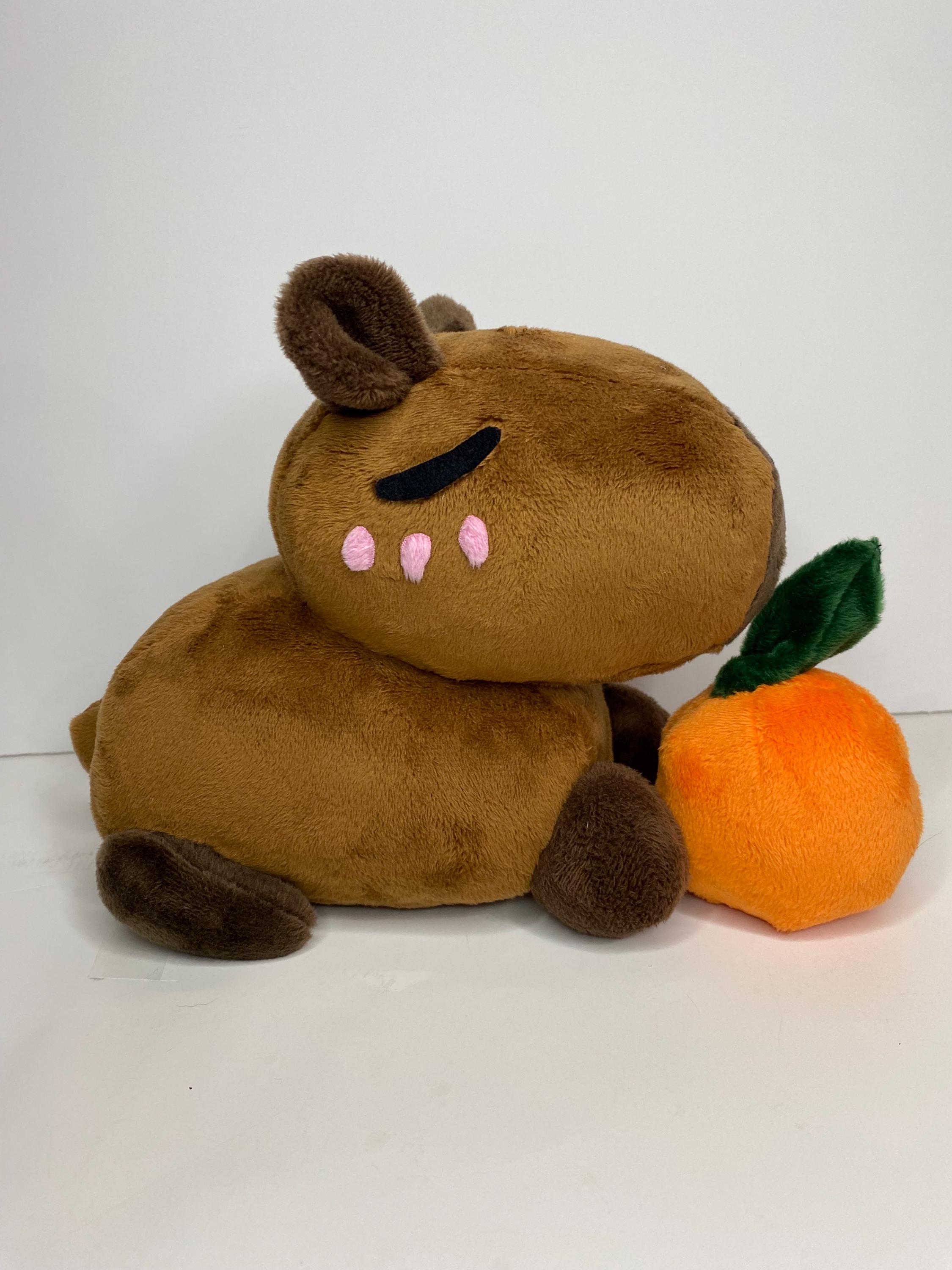 カピバラぬいぐるみ、マグネット付きオレンジ - Etsy 日本