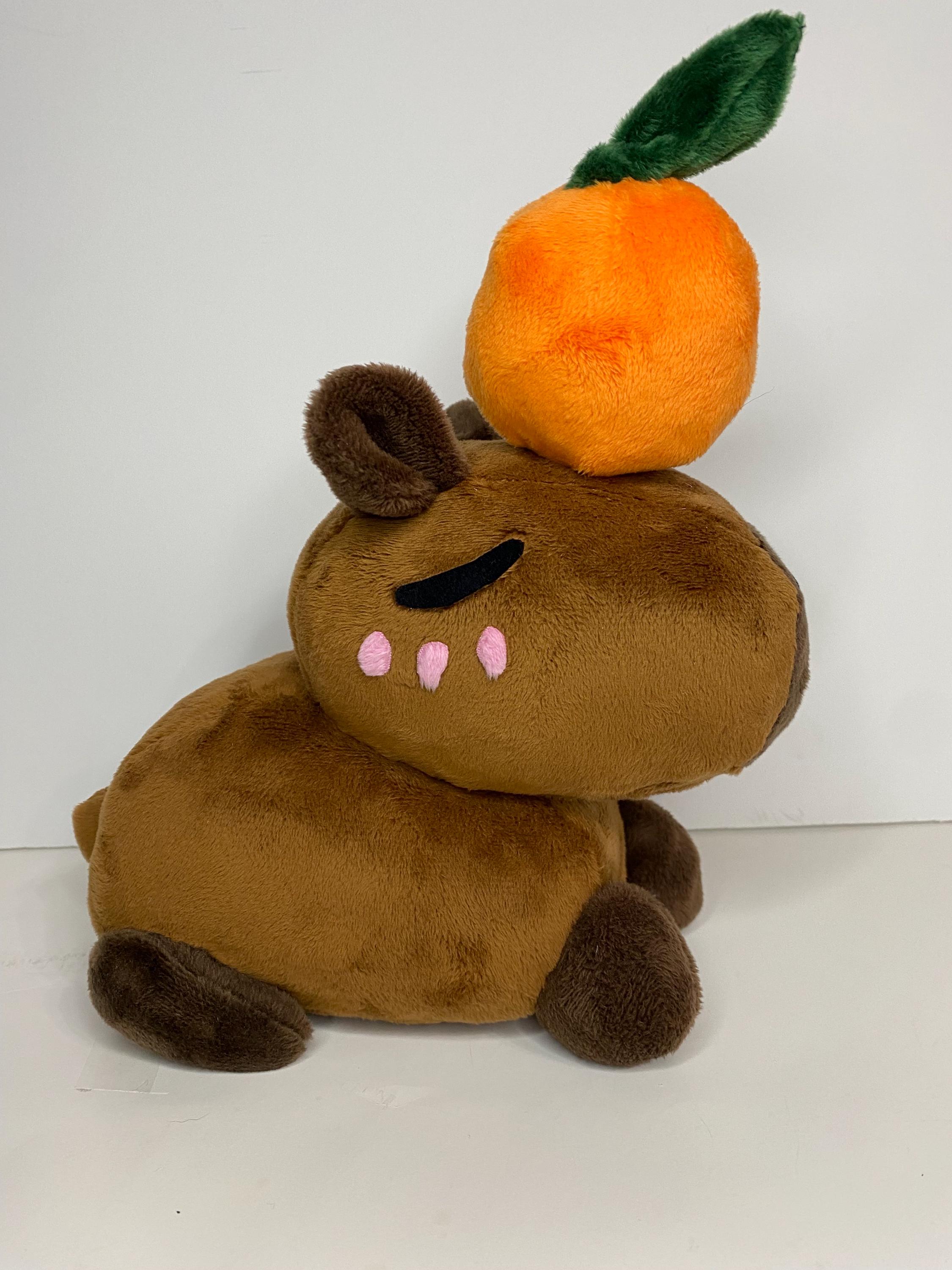カピバラぬいぐるみ、マグネット付きオレンジ - Etsy 日本