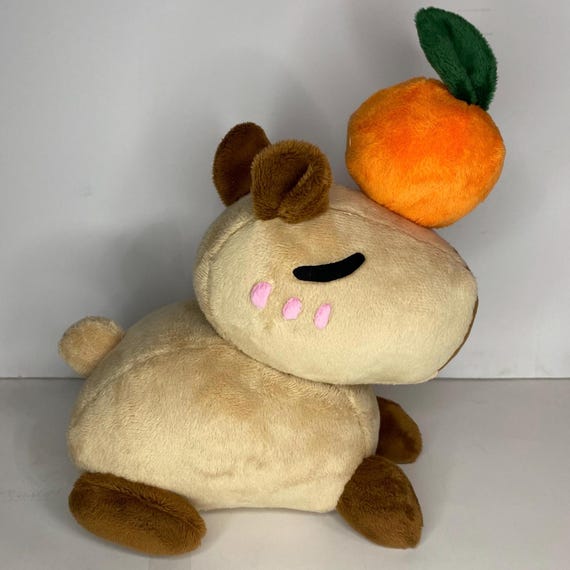 カピバラぬいぐるみ、マグネット付きオレンジ - Etsy 日本