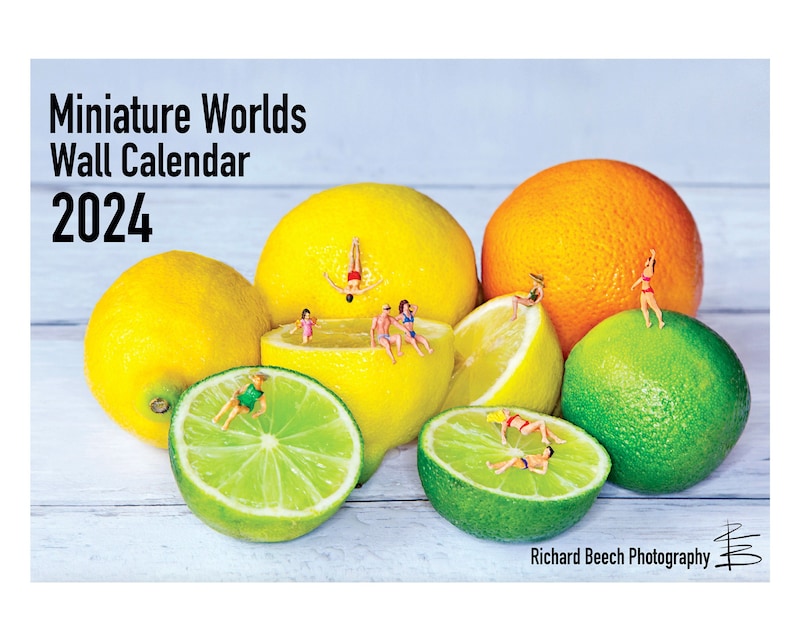 Funny Calendar for 2024 'miniature Worlds' Featuring Etsy