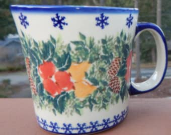 Polish Pottery Fruit Mug