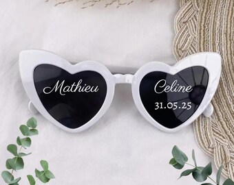 Sunglasses - Heart | Wedding | Bachelor party | Personalized