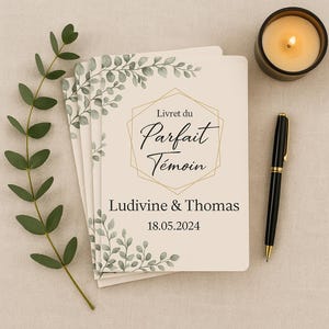 Livret - Parfait témoin | Mariage | Personnalisé