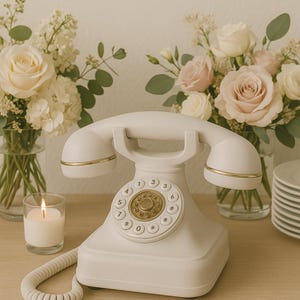 Libro degli ospiti audio con telefono d'epoca: cattura i momenti preziosi del tuo evento