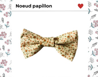 Noeud papillon | Fabrication mains | motif fleuries