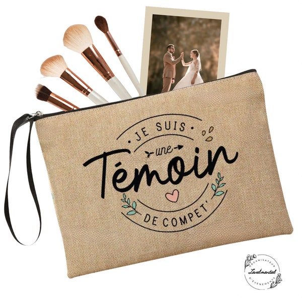 Trousse du parfait témoin | Mariage | Demoiselle d'honneur | Je suis une témoin de compet’ |