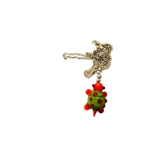 Handblown Mexican glass tiny animal necklaces, delightful! Price is for ONE