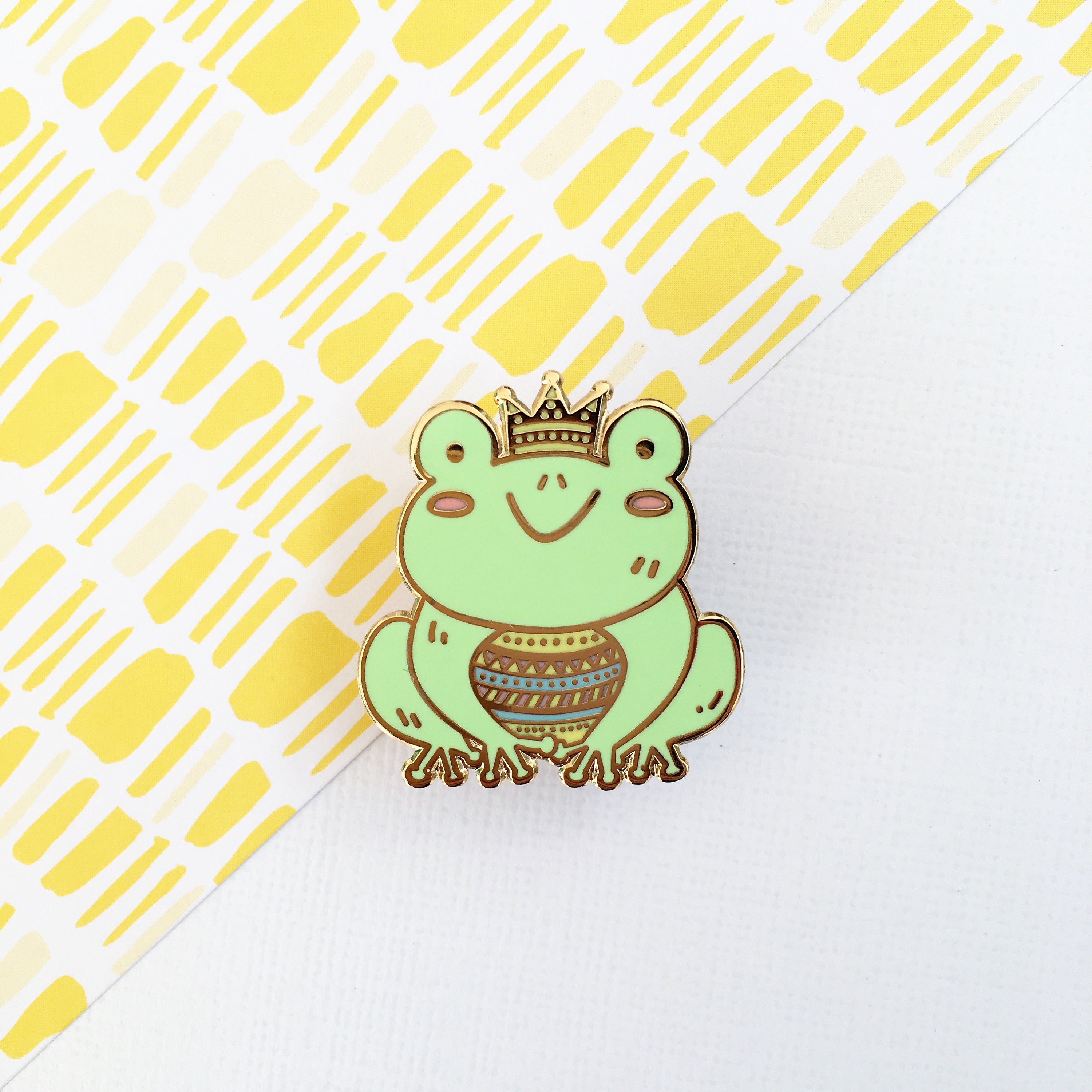 Frog Prince Enamel Pin - Home