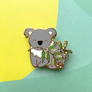 Baby Koala - Hard enamel - kawaii accessories, cute lapel pin, cute koala enamel pin, koala bear pin, Australian native animal, koala gift