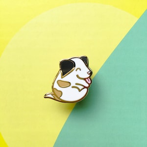 Bailey the puppy - Hard enamel - kawaii accessories, cute dog enamel pin, kawaii puppy lapel pin, cute puppy pin, cute doggo, new pupper pin