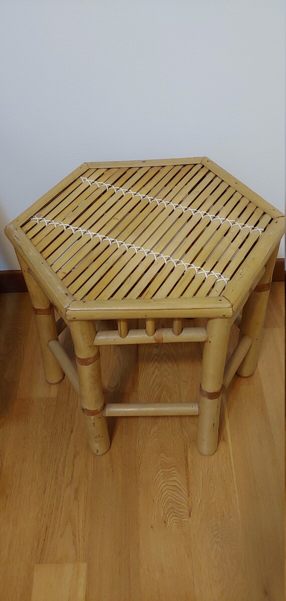 Vintage bamboo 2024 coffee table