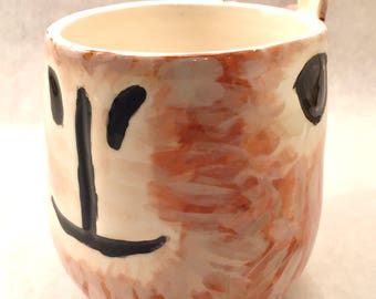 Carino fatto a mano Capybara sagomato ceramica tazza (La Liz W.)