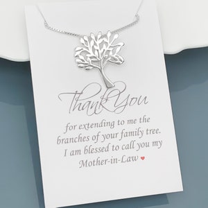 Tree of Life Necklace, Silver Tree of Life, Family Tree Necklace, Mother of the Groom Gift, Mother In Law Gift, Gift for Mom, Tree of Life image 1