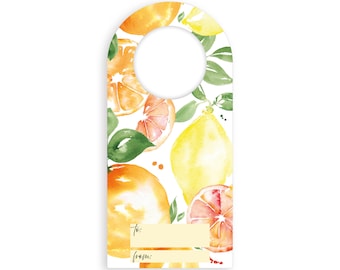 Citrus Bottle Gift Tag Pack