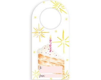 Cake Bottle Gift Tag Pack