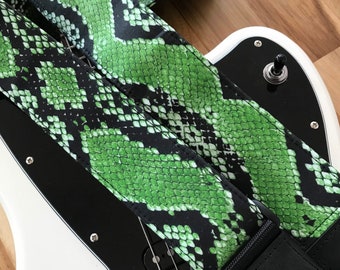 Snakeskin Print Guitar Strap
