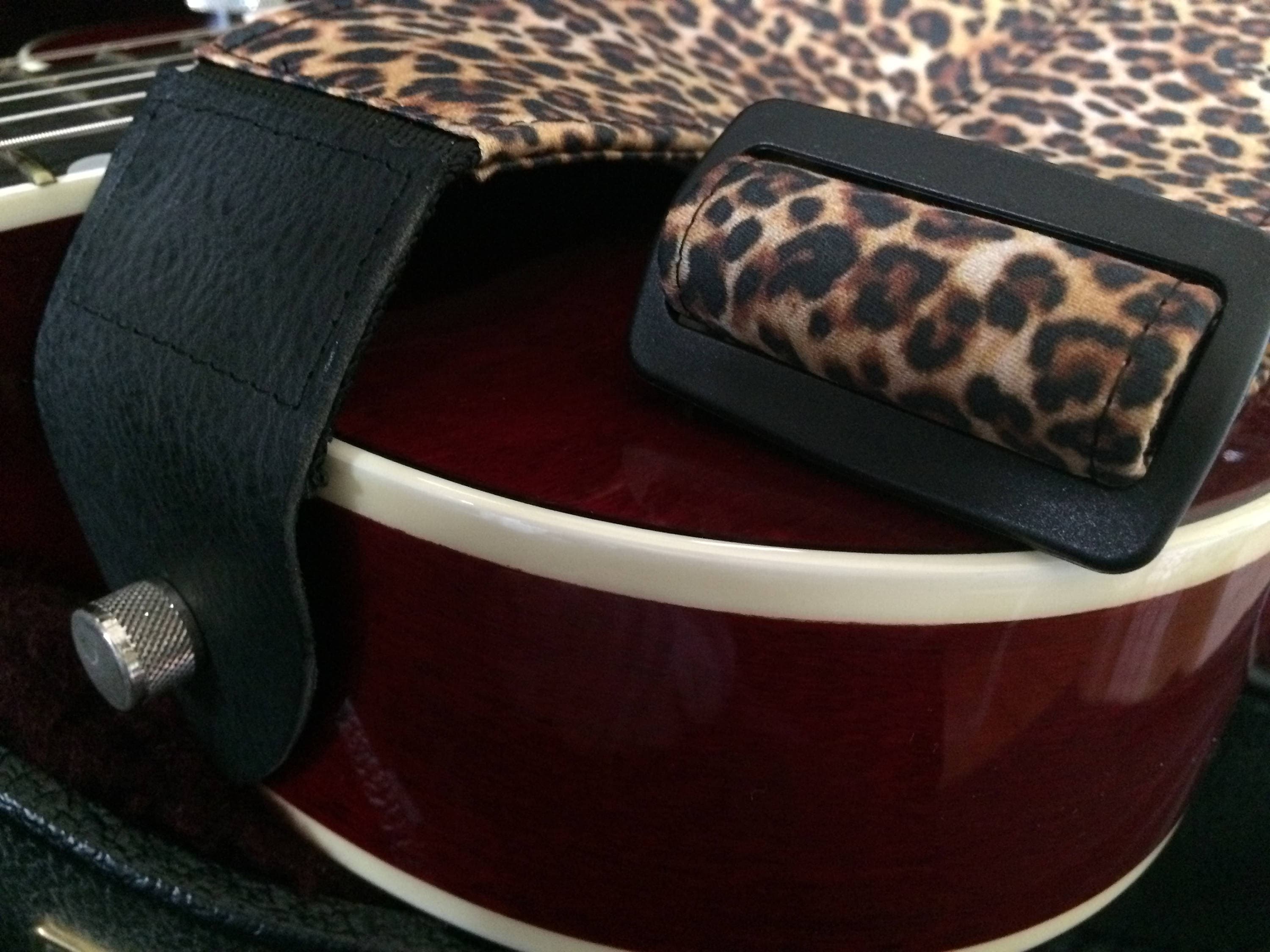 Leopard Print Guitar Strap // Animal Print Musician Gift // Etsy