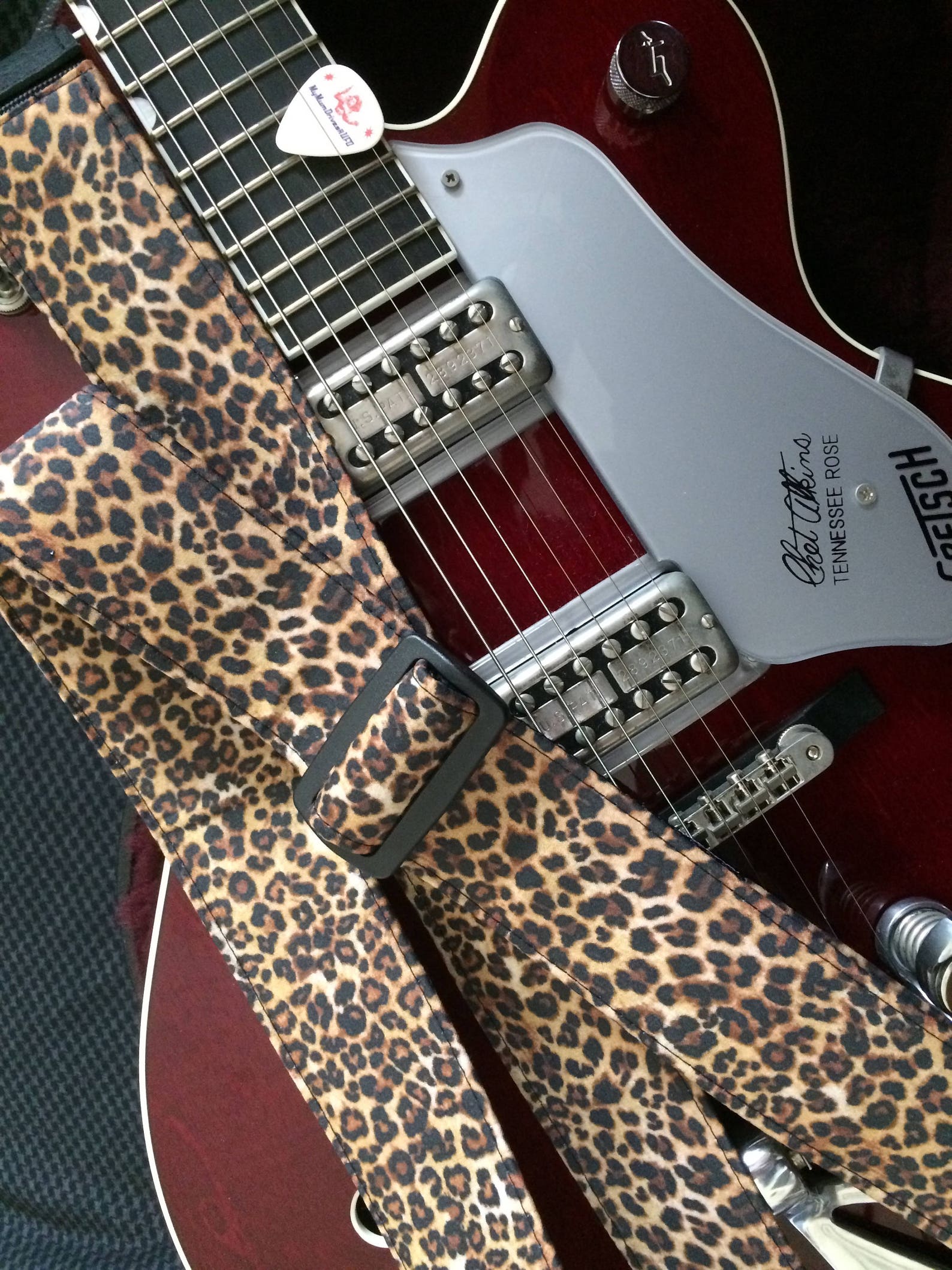 Leopard Print Guitar Strap // Animal Print Musician Gift // Etsy