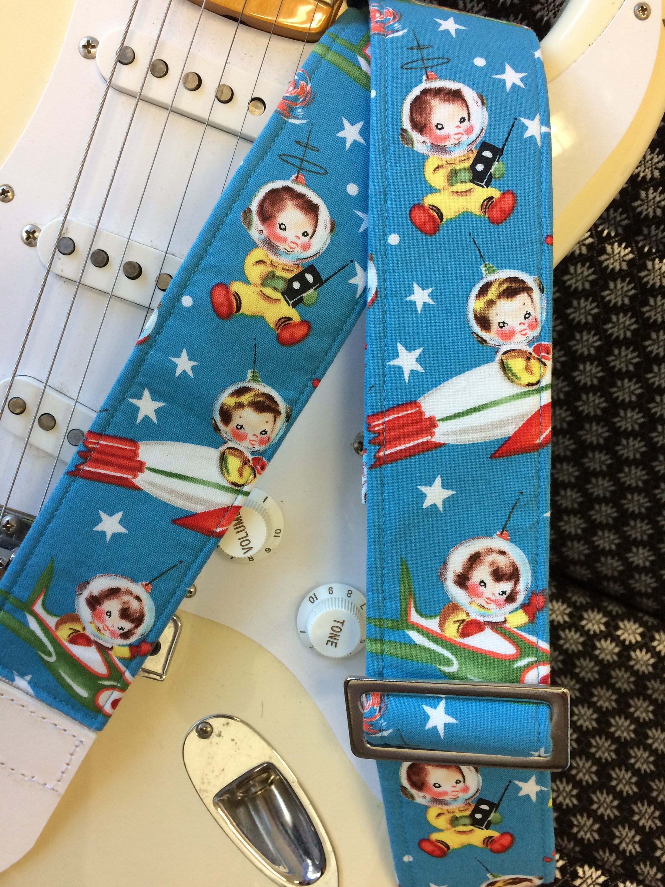 Space Guitar Strap Babies in Spaceships Out of This World