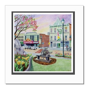 Bowling Green, Kentucky Kunstdruck mit Passepartout