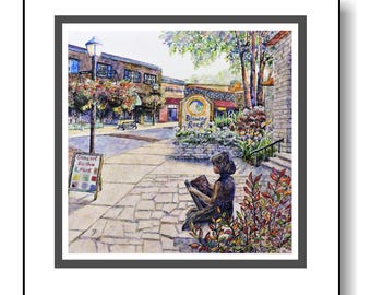 Blowing Rock, North Carolina Matted Art Print
