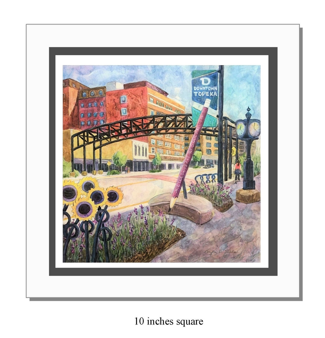 Topeka, Kansas Art Print Etsy