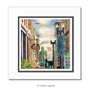 Knoxville, Tennessee With Signage  Art Print