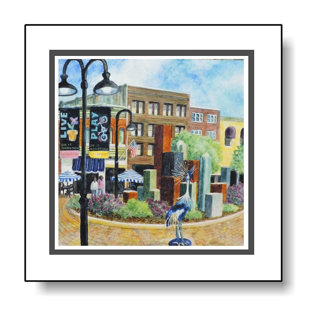 Goldsboro, North Carolina Art Print Etsy