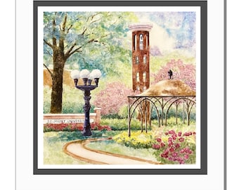 Belmont University w Nashville, Tennessee, wydruk artystyczny w oprawie matowej