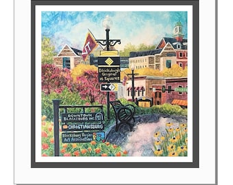 Blacksburg, Virginia  Art Print