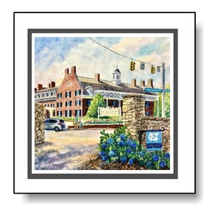 Chapel Hill North Carolina and the  Carolina Inn at UNC Art Print