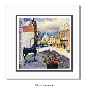 Lexington, Kentucky Matted Art Print