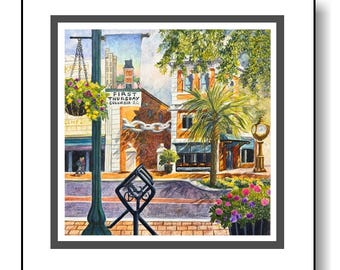 Columbia, South Carolina Kunstdruck mit Passepartout