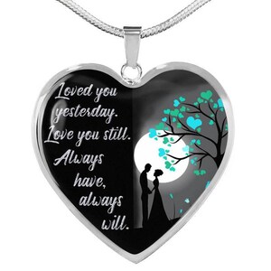 Wife Gift Birthday Wife Necklace Gold Silver Wife Heart Necklace Wife Quote Pendant Gift From Husband Anniversary Necklace Gift for wife