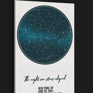 Constellation Star Map, coppia regalo di nozze per lui, uomini unici 1 ° anniversario di carta 2 ° cotone, marito San Valentino moglie decorazioni natalizie