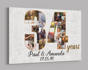 34 year anniversary gift for husband