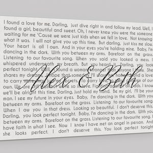 First Dance Canvas, Wedding Gift, Your Wedding Song Lyrics On Canvas, 1st Anniversary Gift, Personalized Anniversary Gift Wall Art