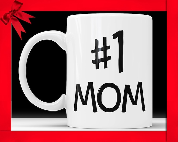 Number 1 Mom Coffee Mug - Ceramic Mother's Day Gift - Etsy