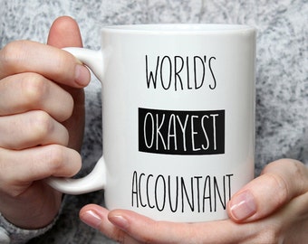 Taza de café de cerámica divertida para contables: el regalo perfecto para el contable más normal del mundo.