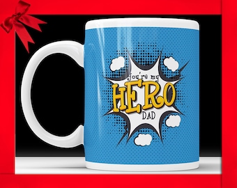Taza de superhéroe para papá, regalo para el Día del Padre