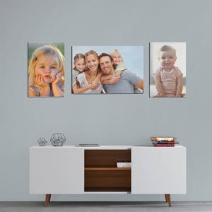 Custom Photo Canvas Wall Art Home Decor Your Photo Into Canvas Multiple Piece Art Split Photo Canvas Unique Personalized Custom Family Gift image 2